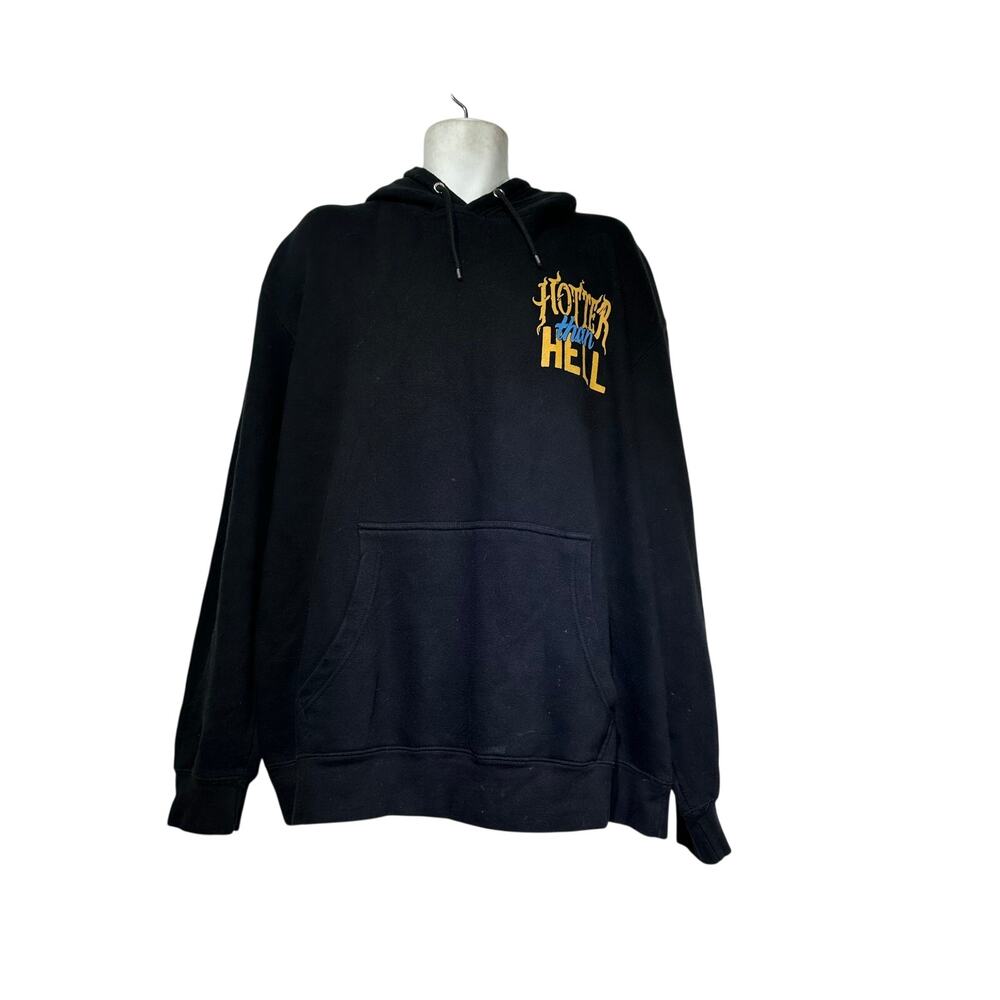 Assholes Live Forever Hotter Than Hell Hoodie Devil Heart Flame Sweatshirt XXL